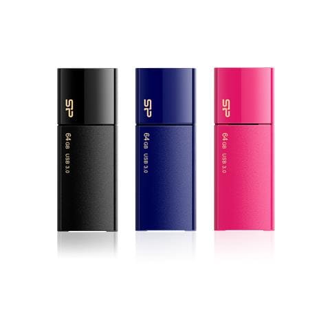 Blaze B05 64GB, USB 3.0 (3.1 Gen 1) , Type-A, 0 - 70 °C, Slide, Blu, Blu marino, Windows 7 Home Basic, Windows 7 Home Basic x64, Windows 7 Home Premium, Windows 7 Home Premium x64, - Foto 1